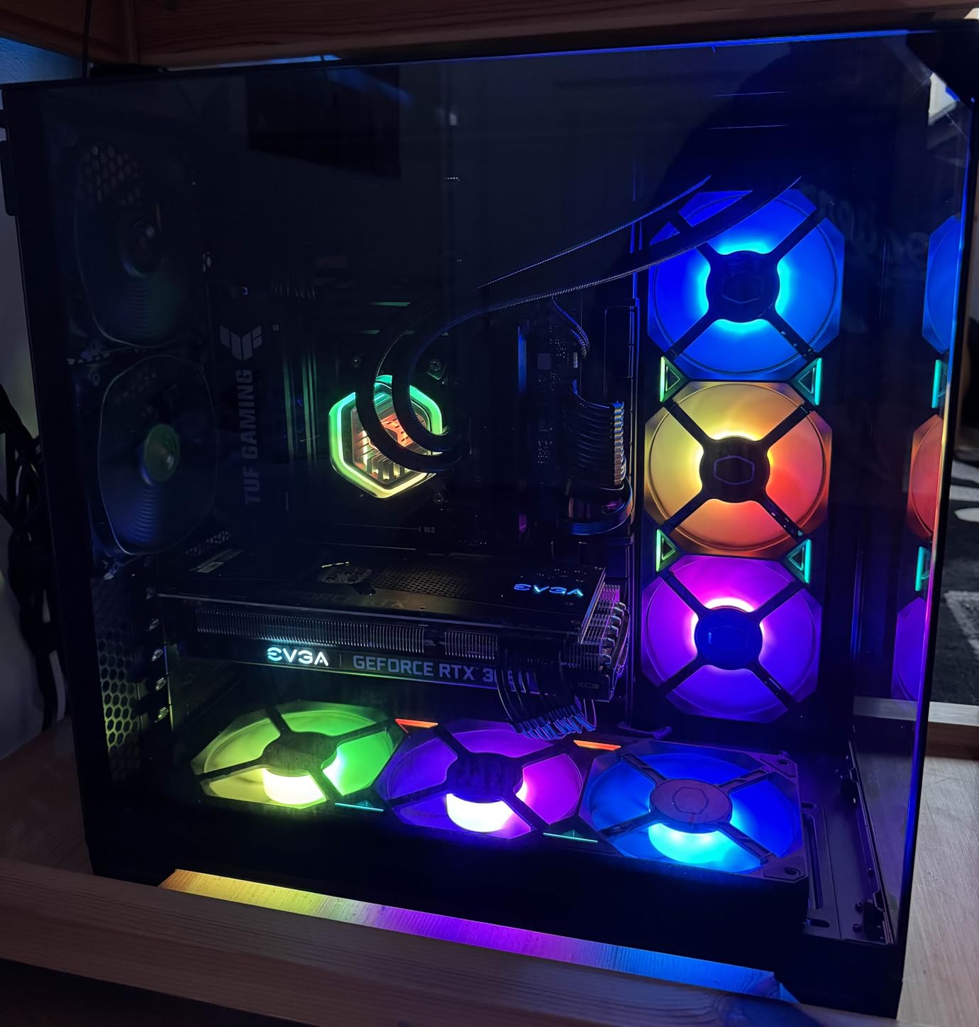 Cooler Master MasterLiquid Atmos 360 Black CPU Liquid Cooler - AIO Water Cooling System, Dual Chamber Pump, Pre-Installed Sickleflow 120 Edge Fans, Addressable Gen 2 RGB, LGA1700 & AM5 Brackets customer photo 2