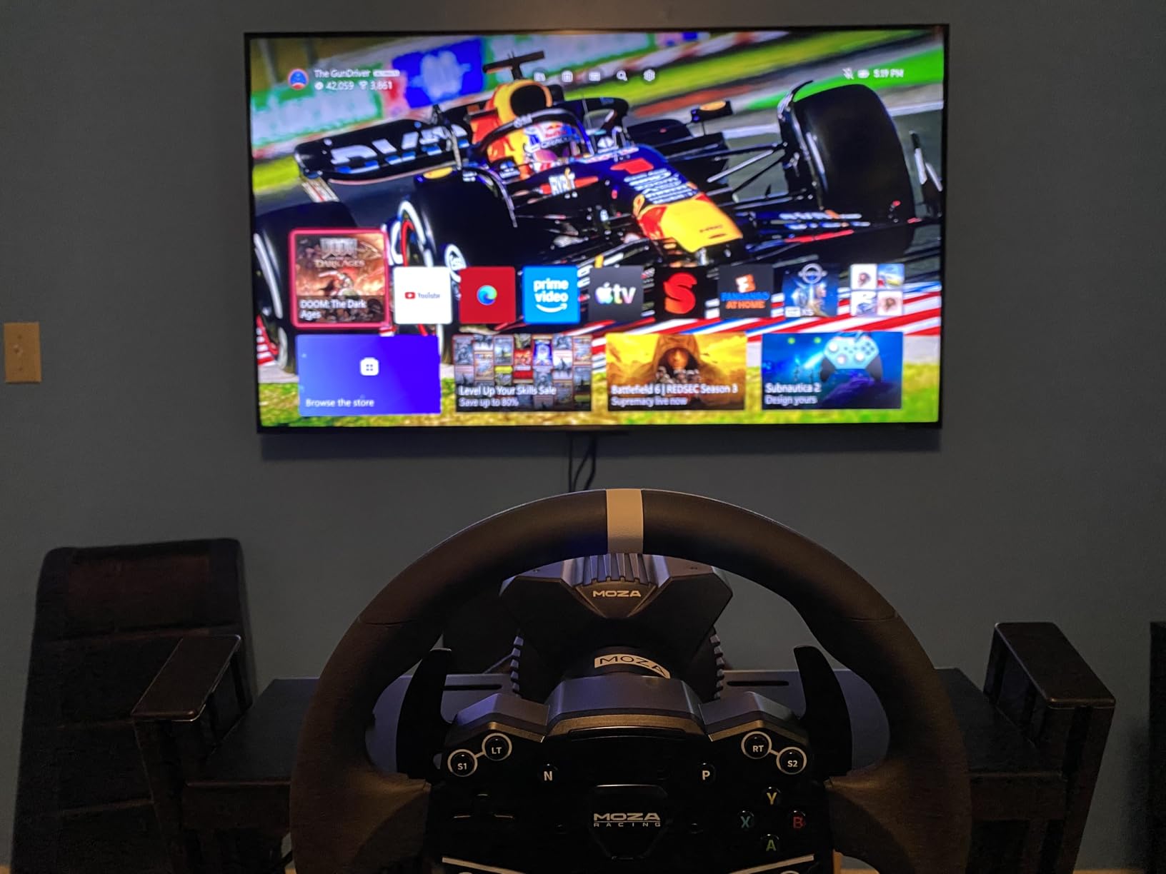 Marada 8040 Aluminum Profile Pro Racing Simulator Cockpit with Black Seat customer photo 1
