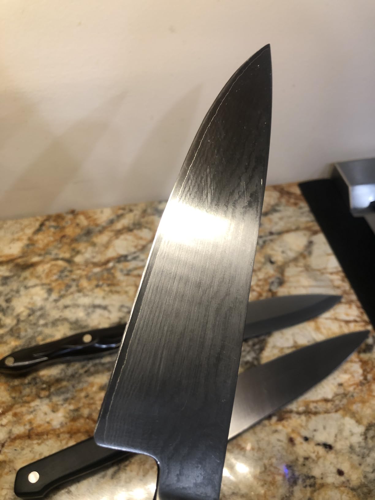 The Original Tumbler Rolling Knife Sharpener - Knife Sharpening Made Easy - Rolling Knife Sharpener Tool for Kitchen Knives - Knife Sharpener Kit Offers 15 & 20 Degree Sharpening (Wood) customer photo 2