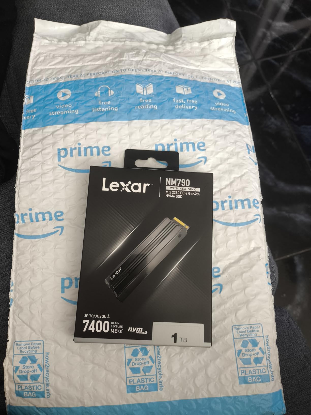 Lexar 2TB NM790 SSD with Heatsink PCIe Gen4 NVMe M.2 2280 Internal Solid State Drive, Up to 7400/6500 MB/s Read/Write, Compatible with PS5, for Gamers and Creators customer photo 1