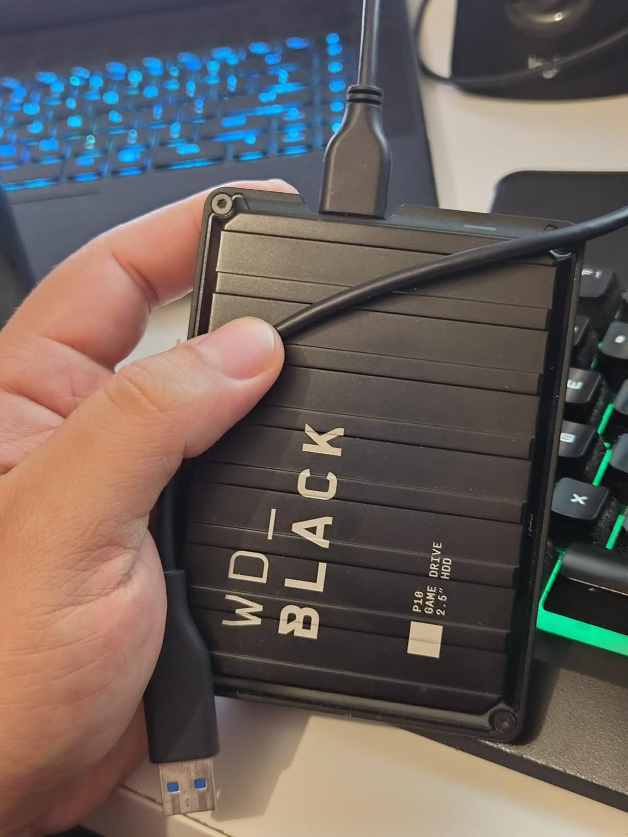 WD_Black 2TB P10 Game Drive, Portable External Hard Drive, Works with PlayStation, Xbox, & PC - WDBA2W0020BBK-WES1 customer photo 1