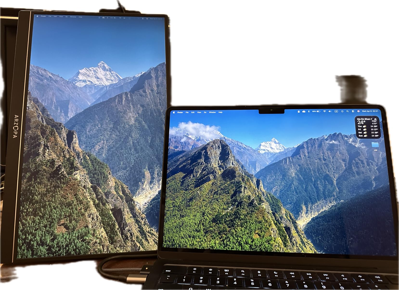ARZOPA 16.1'' 144Hz Portable Gaming Monitor 106% sRGB - Z1FC | 1080P FHD Kickstand Portable Monitor with HDR, Ultra Slim, Eye Care, External Second Screen for Laptop, PC, PS5, Mac, Xbox customer photo 2
