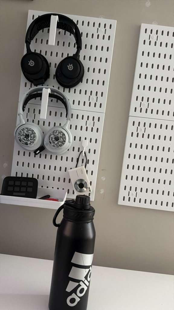 Revamp Your Space With A Versatile Pegboard Kit - Effortlessly Organize Home, Office, And Gaming Setup With Customizable Hanging Solutions (Black) customer photo 1