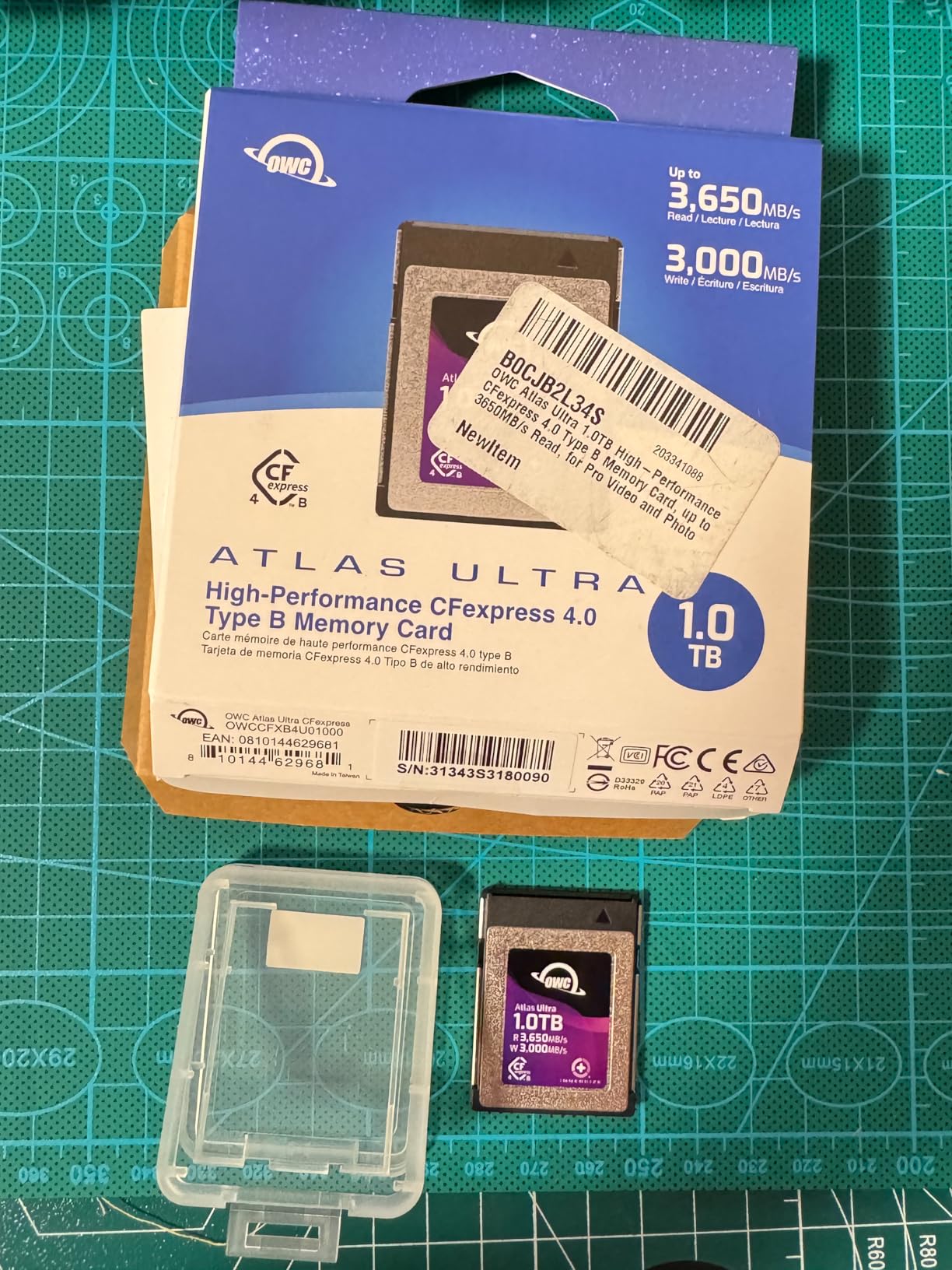 OWC Atlas Ultra 1.0TB High-Performance CFexpress 4.0 Type B Memory Card, up to 3650MB/s Read, for Pro Video and Photo customer photo 2