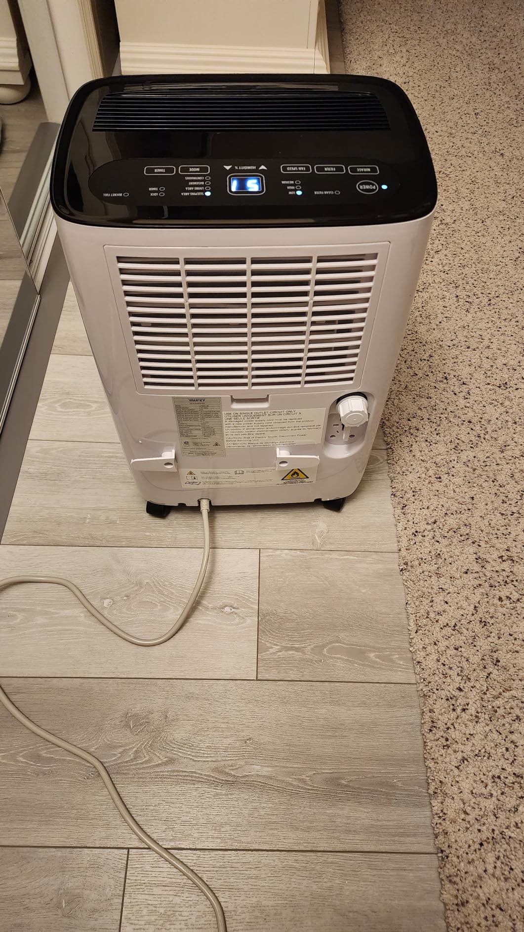80 Pint Dehumidifier for Basement 5000 Sq. Ft. with Drain Hose, ENERGY STAR | Continuous Drain & Water Tank 1.06 Gal, Intelligent Humidity Control, Quiet Operation, Auto Shut Off, 24H Timer for Home customer photo 2