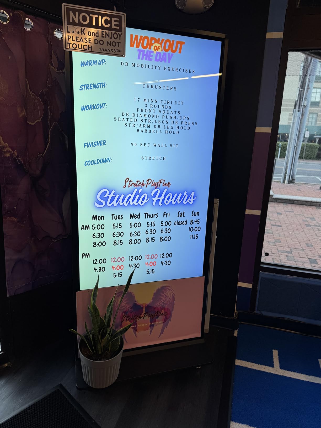 55 inch Indoor Digital Signage 4K Touchscreen, CMS Software, IPS Floor Standing Digital Kiosks Interactive Displays with WiFi HDMI/USB Input Auto AD Player, Android OS Black customer photo 2