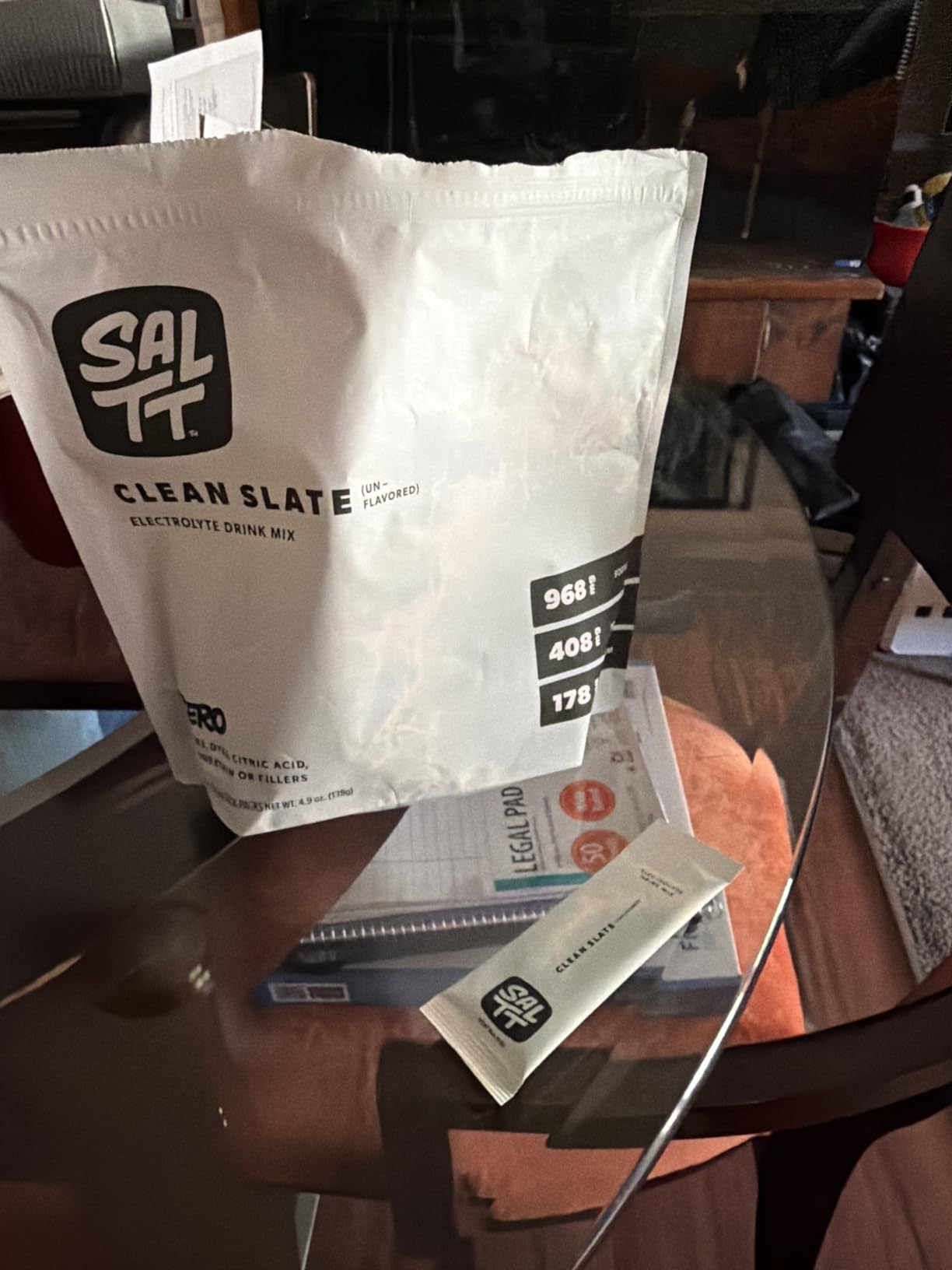 SALTT Electrolytes Powder Packets (Clean Slate - Unflavored Electrolytes) 30 Stick Packs - Easy Dissolve, No Clumping - Essential Minerals - Zero Sugar, Gluten Free, Vegan & Kosher customer photo 1