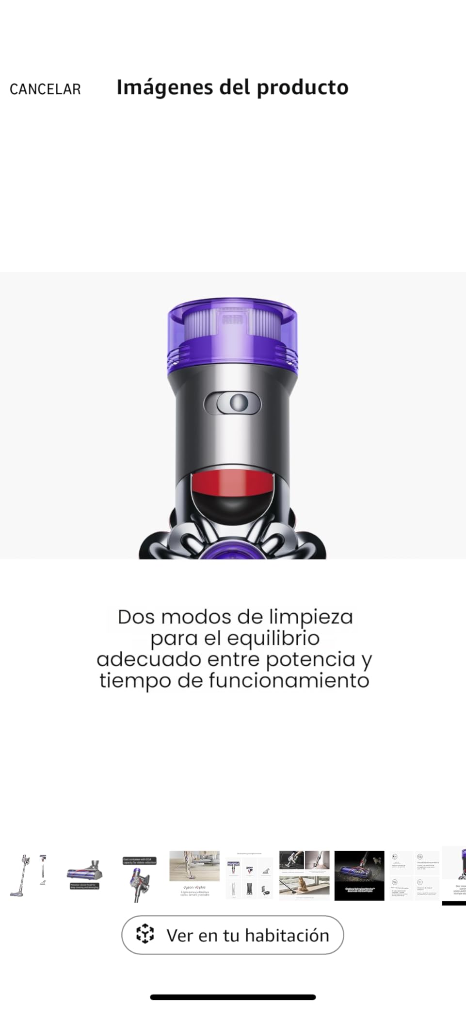 Dyson V8 Plus Cordless Vacuum, Cleans Hard Floors and Carpets, Detangles, Converts to Handheld, 115AW, 2 Power Modes, Up to 40 Minutes customer photo 1