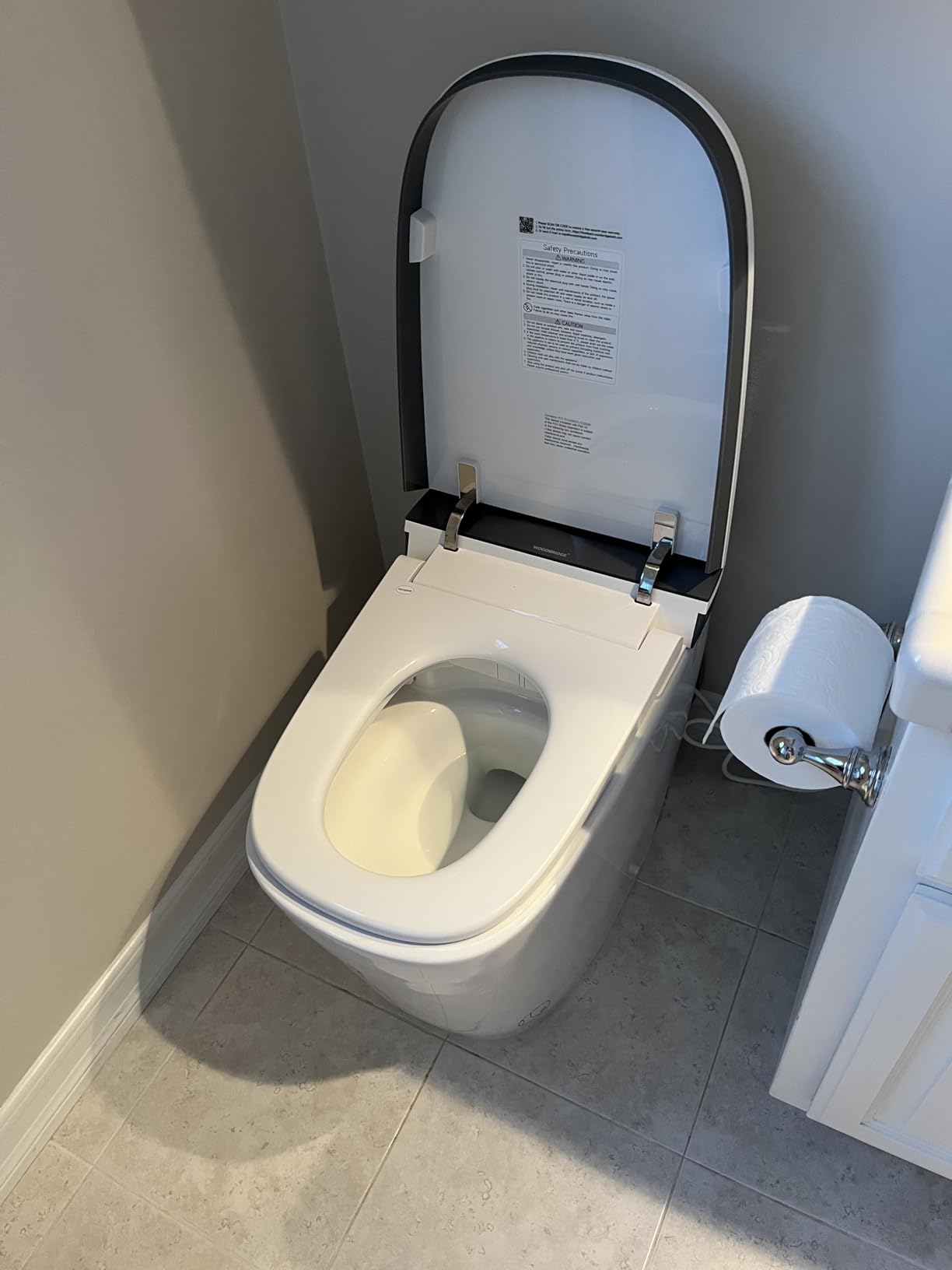 WOODBRIDGE Smart Toilet with 1000g MaP Flush Score & Foam Shield (B0930S), Auto Open/Close, ADA Comfort Height, Auto Dual Flush, Moving Air Dryer, Foot Sensor & Blackout Flush, Heated Seat customer photo 2