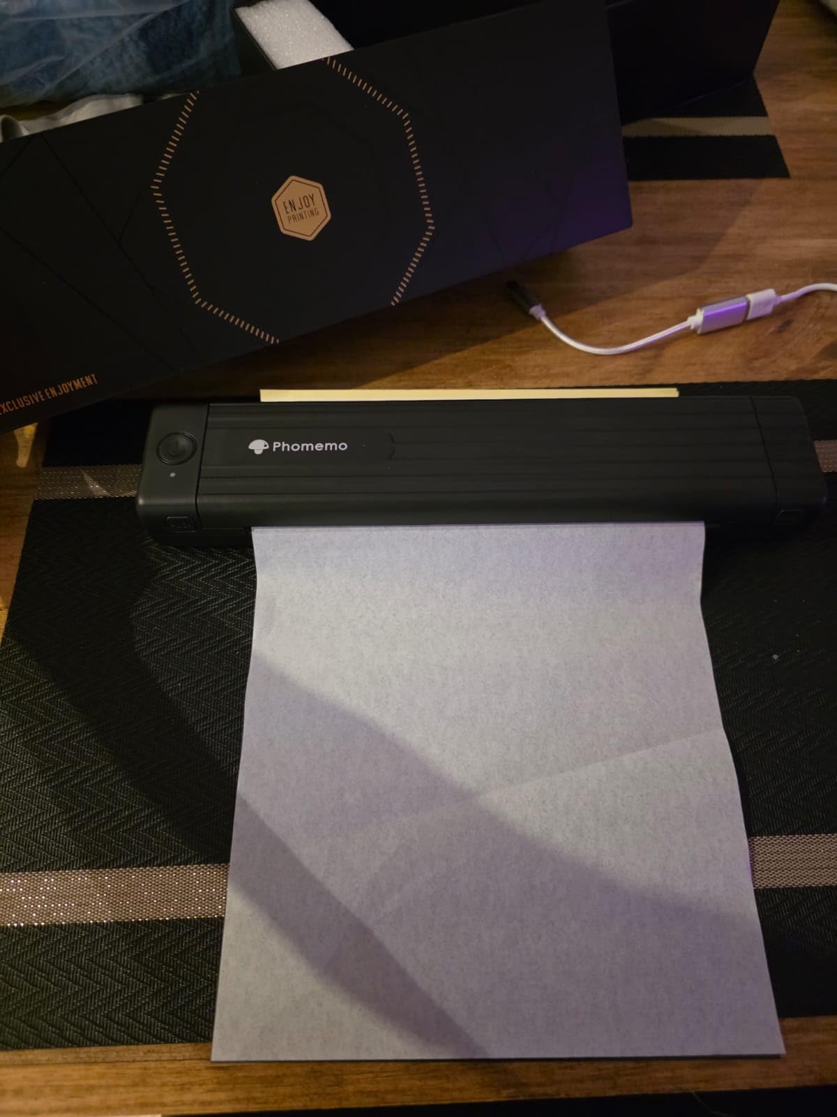 Phomemo TP83 Wireless Tattoo Stencil Printer, Upgraded Thermal Tattoo Printer Machine with 10pcs Transfer Paper, Bluetooth Tattoo Printer customer photo 2