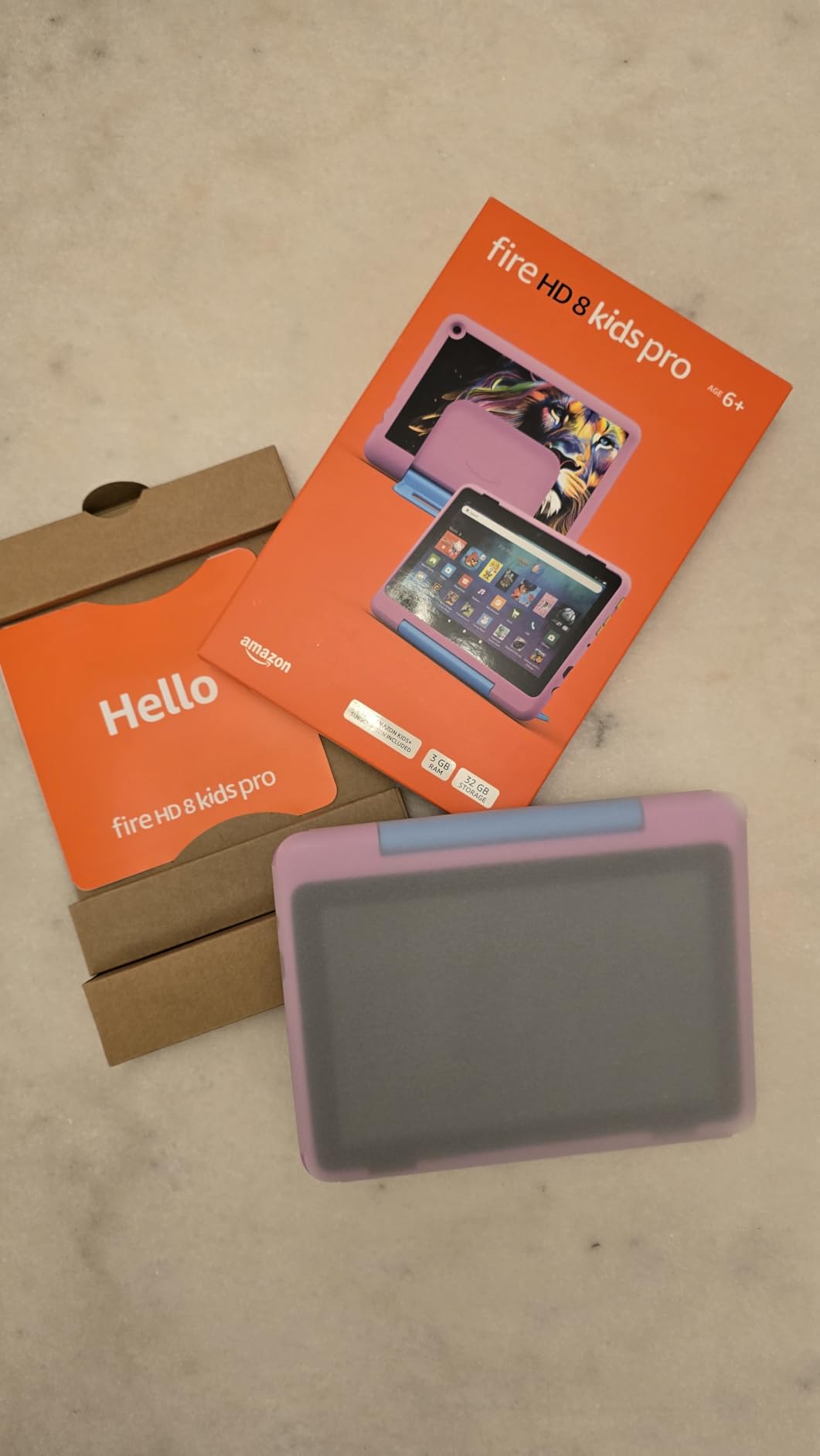 Fire HD 8 Kids Pro tablet (newest model), ages 6-12. Bright 8