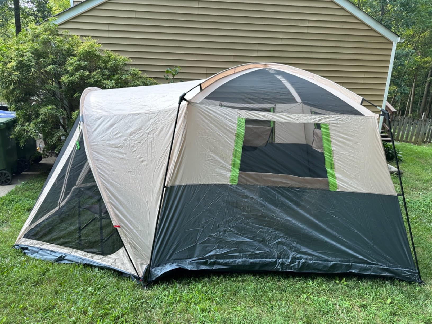 DMH OUTDOORS 6/8/10 Person Tents for Camping Cabin Tent with Screen Porch | Weatherproof Family Tent with Rainfly & 5 Mesh Windows, Windproof Car Camping Tent with Carry Bag for Outdoor Camping Hiking customer photo 2