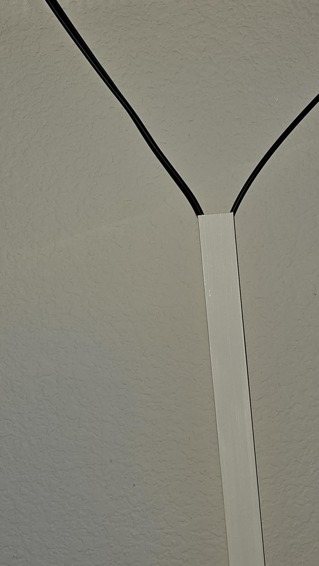 YesBes 116in Cord Hider Kit, Cord Covers for Wires on Wall, Paintable Cable Raceway, Cord Hider for Wall Mount TV, White customer photo 2