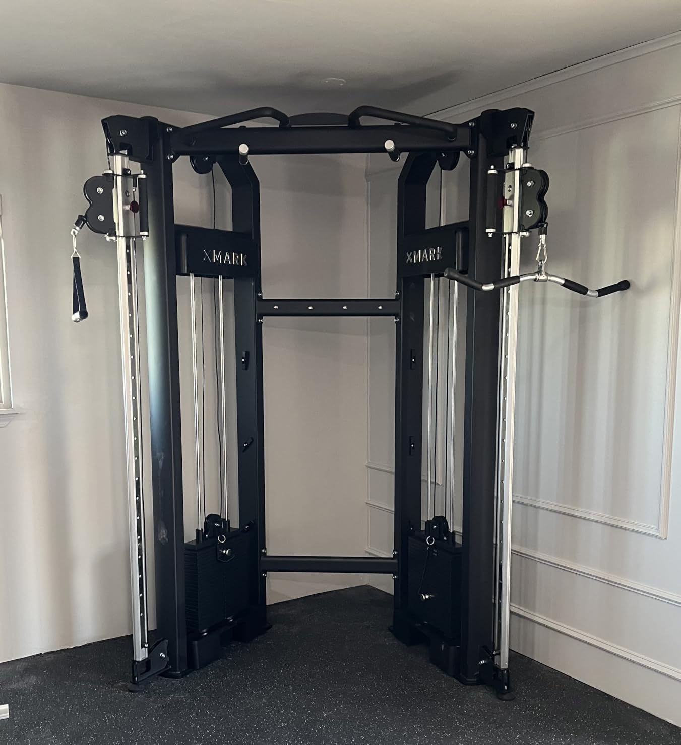 XMARK Functional Trainer Cable Machine, Dual Weight Stack Cable Pulley Machine for Strength Training, Commercial and Home Gyms, and Rehab Facilities customer photo 2