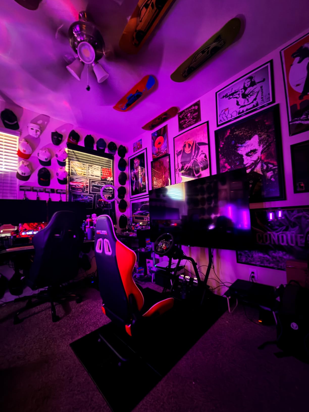 ARES WING Racing Simulator Cockpit with Monitor Mount and Seat, Formula and GT Sim Racing Cockpit Compatible with Fanatec, Thrustmaster, Logitech, Moza Racing Games on PS5, PS4, Xbox and PC customer photo 1