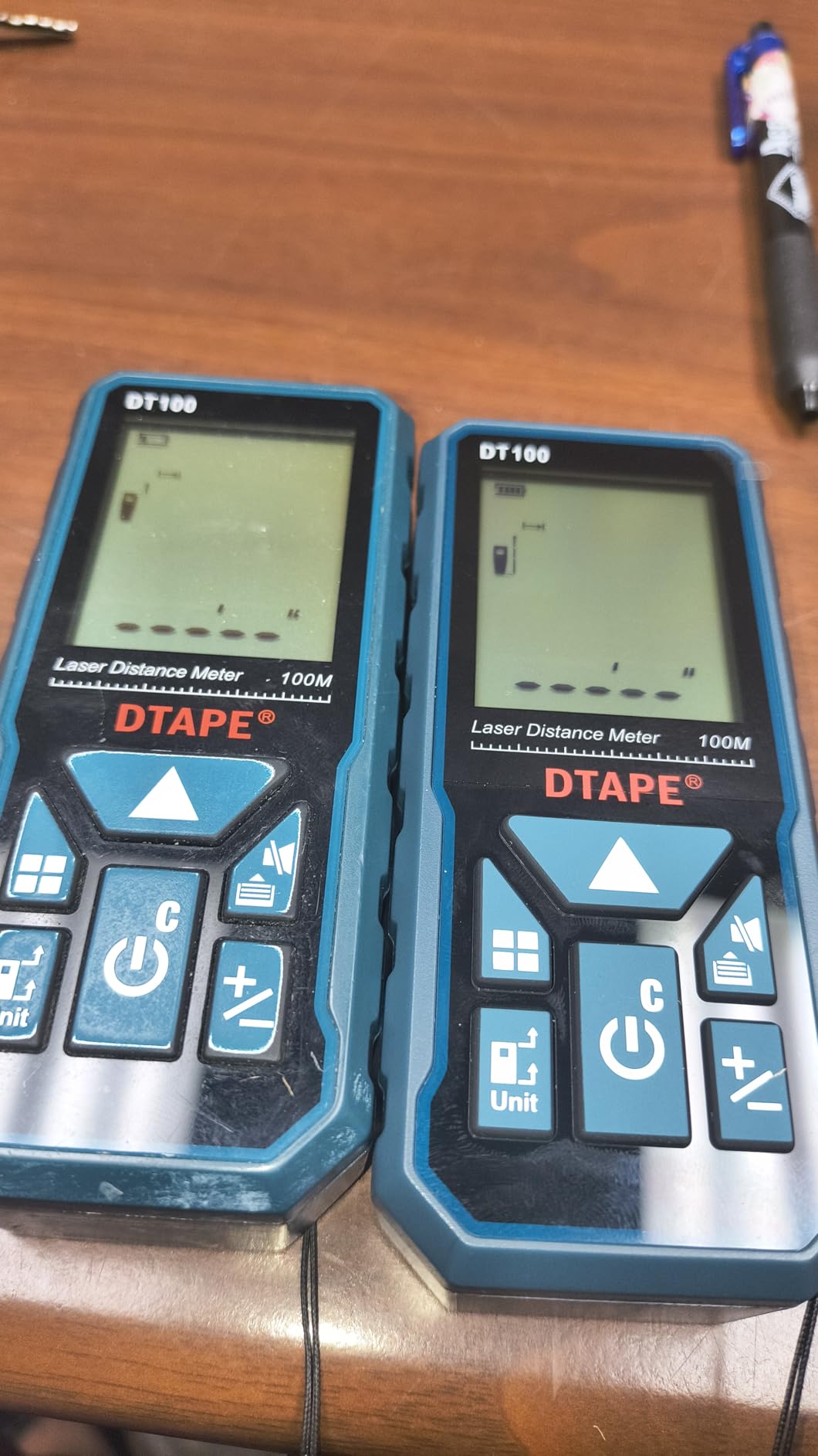 DTAPE 330 Ft Laser Measuring Tool, 1/16