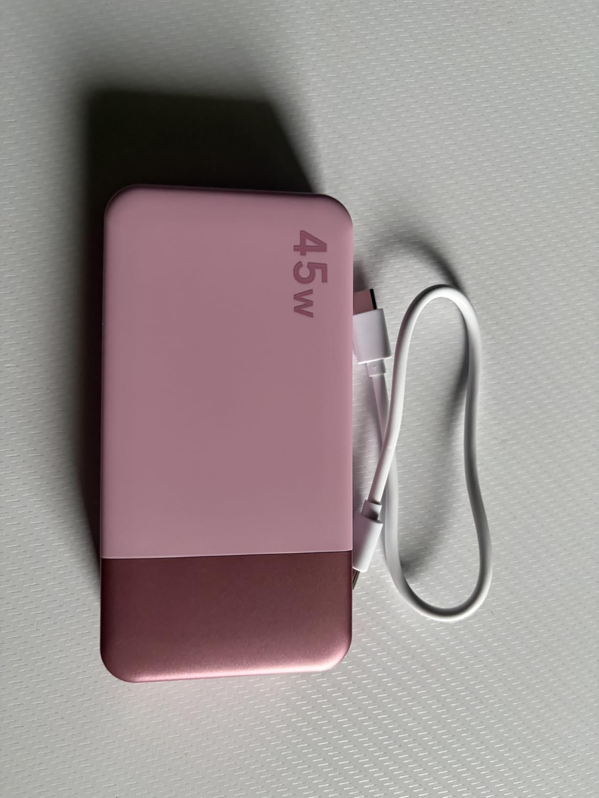 NOBIS Portable Charger, 20000mAh Power Bank, 45W Power Bank Fast Charging, Battery Pack with C to C Cable, Battery Bank with Digital Display for iPhone Android Laptop etc (Black) customer photo 2