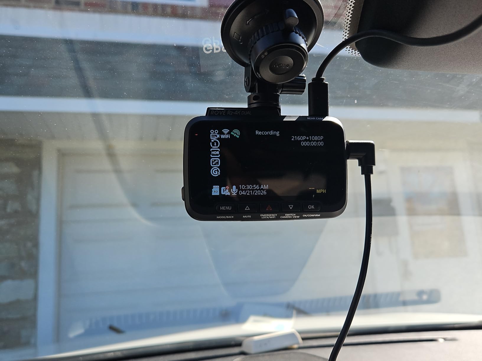 ROVE R2-4K DUAL Dash Cam Front and Rear, STARVIS 2 Sensor, FREE 128GB Card Included, 5G WiFi, 4K 2160P/FHD Dash Camera for Cars, 3
