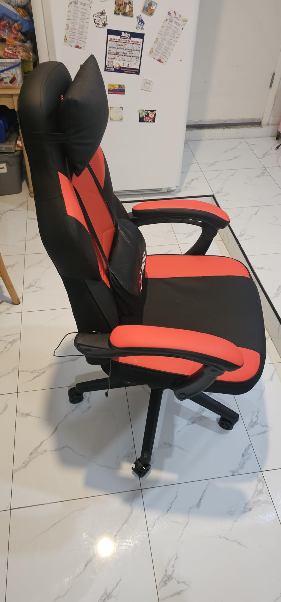 Shintenchi Gaming Chair with Footrest, Massage Lumbar Support, Height Adjustment, and 360 Swivel Seat. Ergonomic Design for Gaming customer photo 1