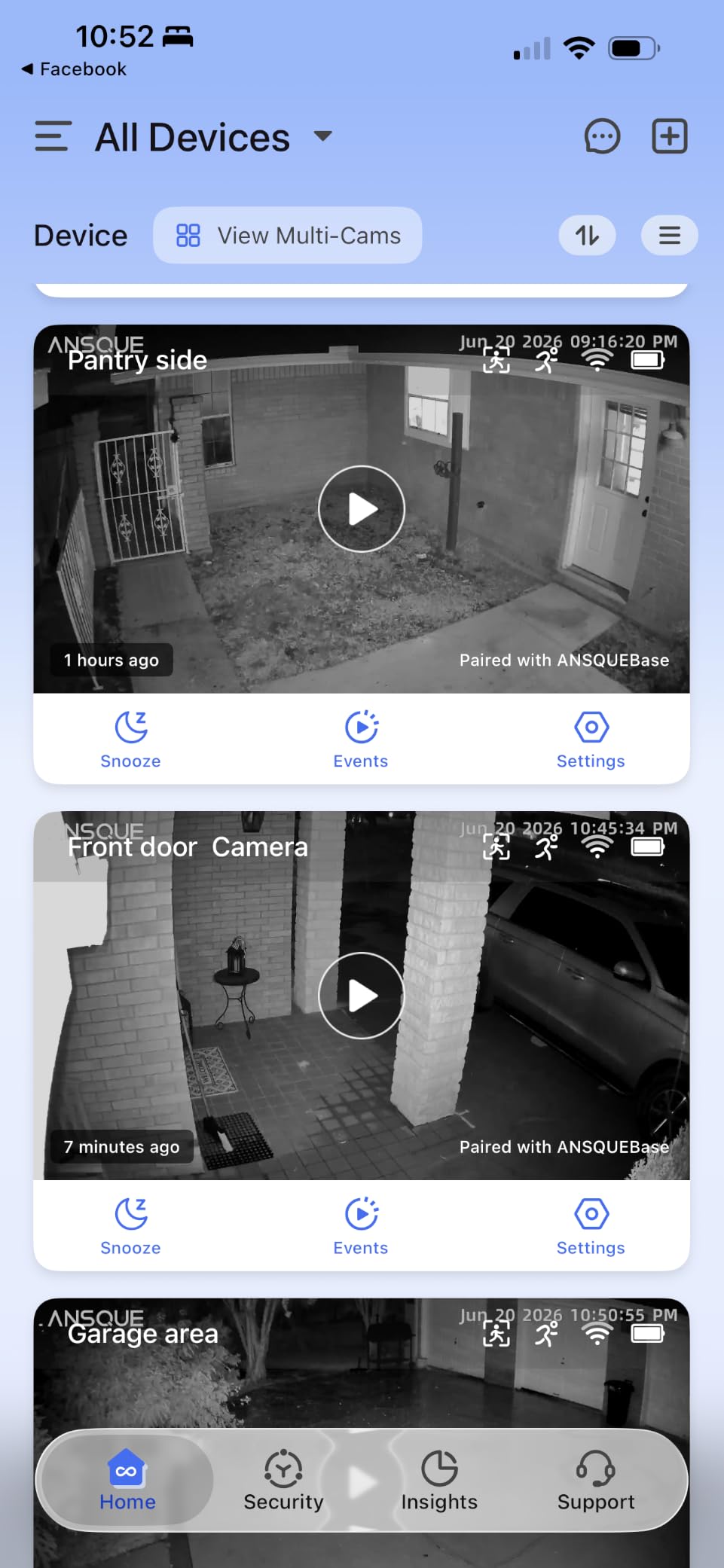 ANSQUE Home Security Cameras Wireless Outdoor, Solar Powered, 4-Cam System | No Subscription Fees, 32GB Local Storage, 360° PTZ Coverage, 365-Day Battery Life, Auto Human Tracking, 2K Color Night Vision customer photo 1