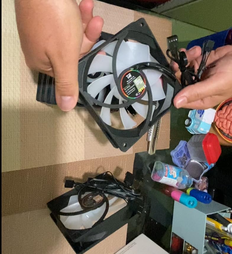 Thermalright 5 Pack TL-C12C-S CPU Fan 120mm ARGB Case Cooler Fan, 4pin PWM Silent Computer Fan with S-FDB Bearing Included, up to 1550RPM Cooling Fan (5 Pack) customer photo 2