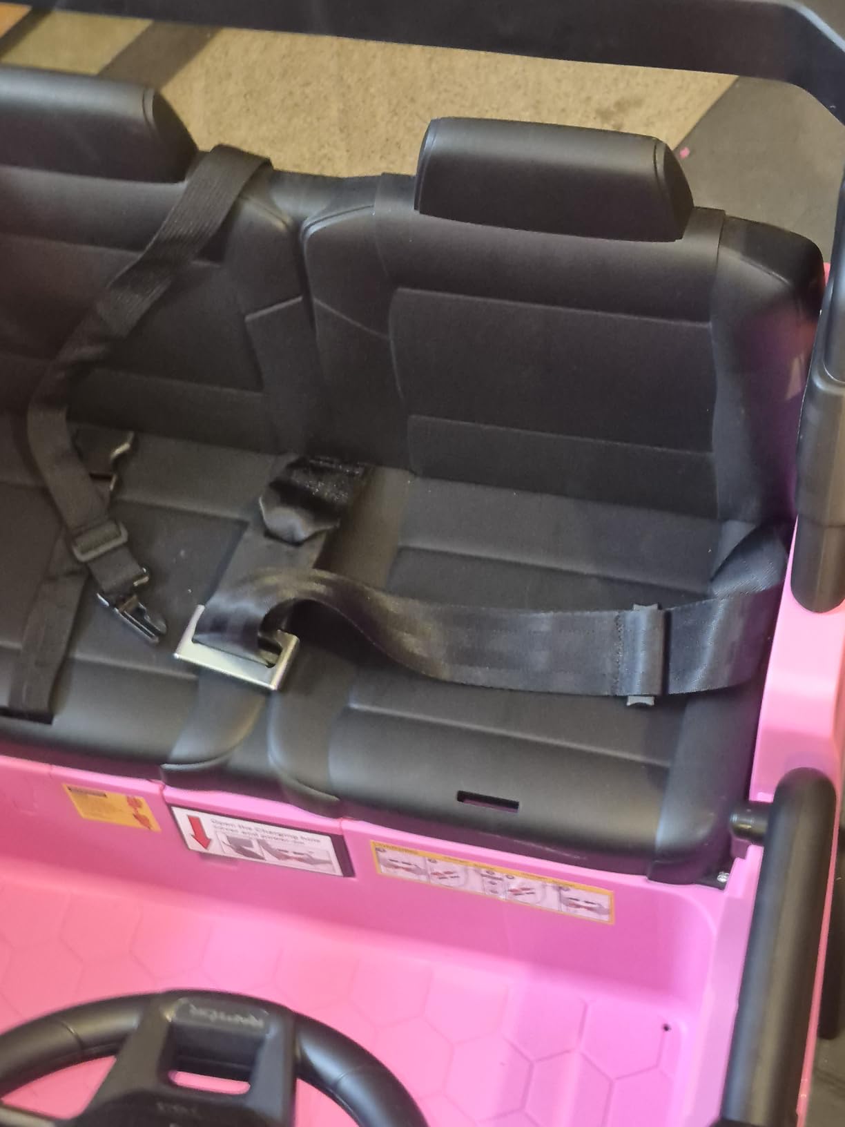 First Ride On 24V Ride on Toys for Big Kids, Licensed Ford Bronco Raptor 2 Seater Ride on Cars with Remote Control, Ride on Truck w/ 4-Wheeler Suspension, 3 Speeds, Led Lights, Bluetooth (24V, Pink) customer photo 1