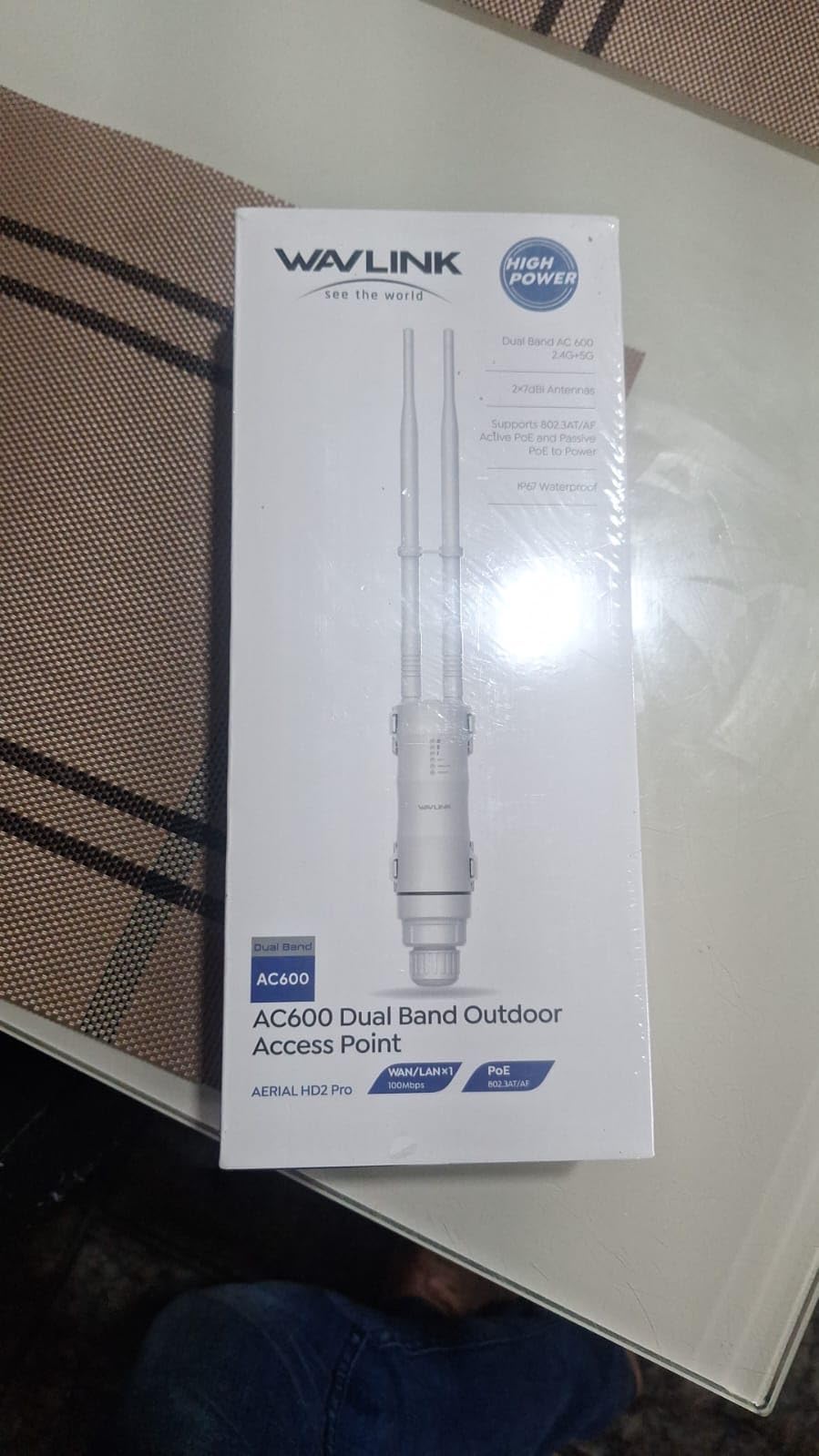 WAVLINK AC600 Outdoor WiFi Extender, Dual Band Long Range WiFi Extender with PoE, IP67 Weatherproof, 2x7dBi Detachable Antennas, Outdoor WiFi Access Point for Farm, Yard, Factory, Campsite, Gazebo customer photo 2