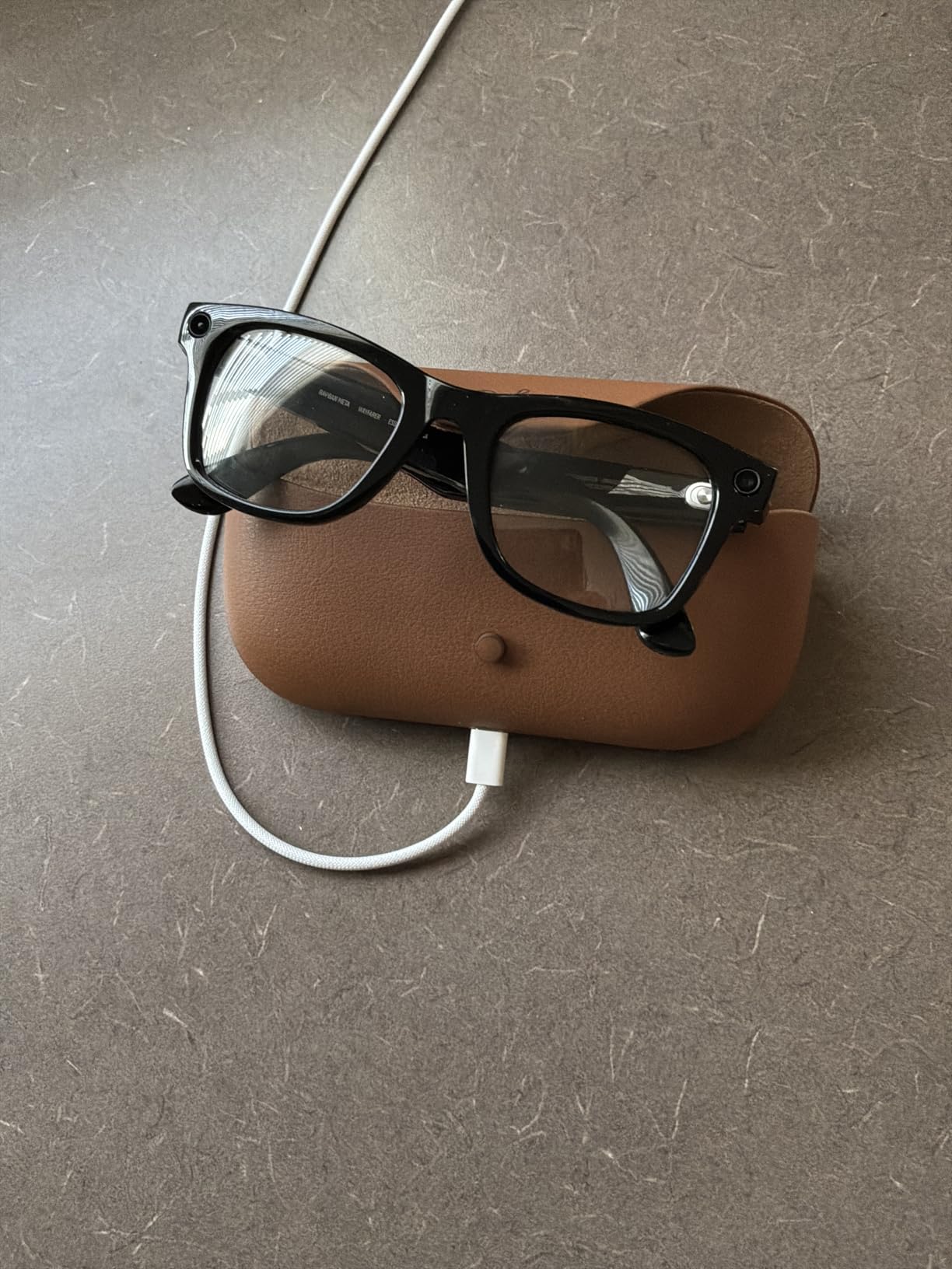 Ray-Ban Meta (Gen 1), Wayfarer, Large Matte Black | Smart AI Glasses for Men, Women - 12 MP Camera, Open-Ear Speakers, Video Recording, Bluetooth - Transitions® Clear Lenses - Wearable Technology customer photo 1