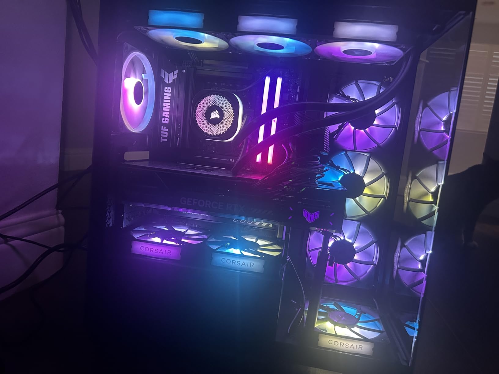 CORSAIR Nautilus 360 RS ARGB Liquid CPU Cooler - 360mm AIO - Low-Noise - Direct Motherboard Connection - Daisy-Chain - Intel LGA 1851/1700, AMD AM5/AM4 - 3X RS120 ARGB Fans Included - White customer photo 1