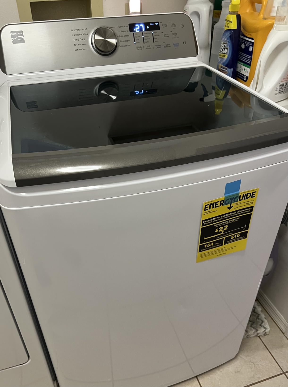 Kenmore 4.4 cu. ft. Top Load Washer with Triple Action Agitator, Accela Wash & Express Wash, LED, White customer photo 1