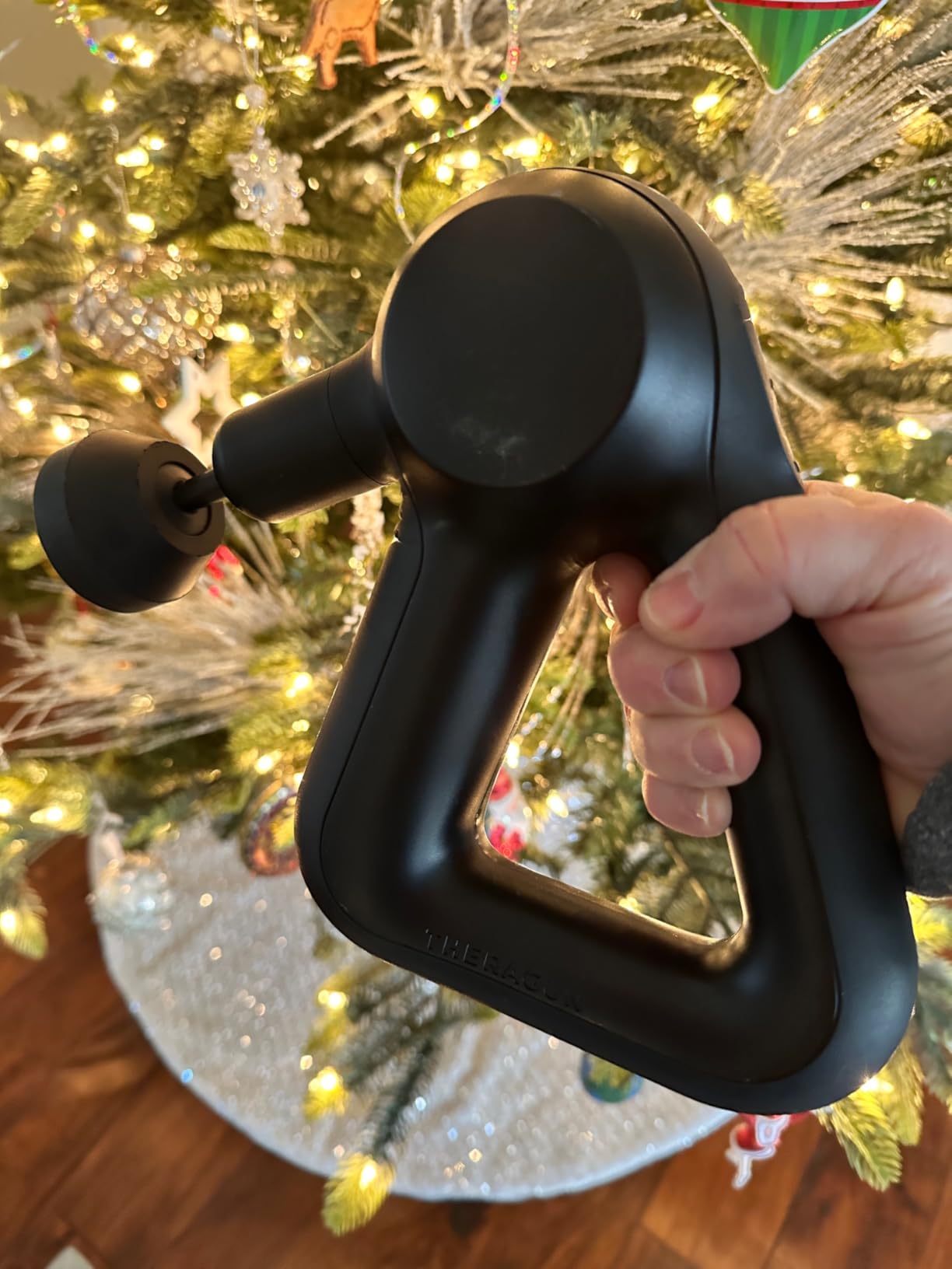 TheraGun Therabody Relief Massage Gun | for Daily Comfort | 3-Speed | Black | Quiet Handheld Percussion Muscle Massager for Back, Leg & Shoulder Pain Relief customer photo 2
