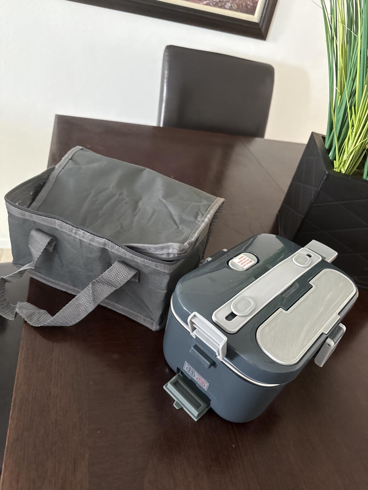 DUPASU Electric Lunch Box Food Warmer, 1.8L Heated Lunch Box for Adults | 100W Fast Heating, Portable Food Heater for Car, Truck, Office, Travel customer photo 2