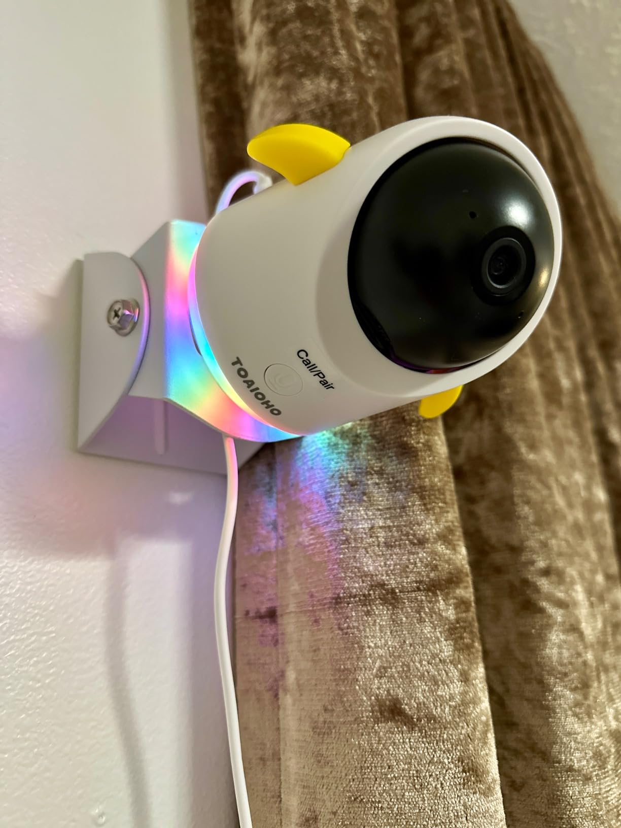 Baby Monitor with Camera and Audio WiFi/No WiFi: Baby Monitor WiFi Smartphone APP Control Night Vision 4.3' Screen Smart Video Baby Monitor with Remote PTZ 2-Way Talk Motion & Cry Alert(Only 2.4G WiFi) customer photo 1