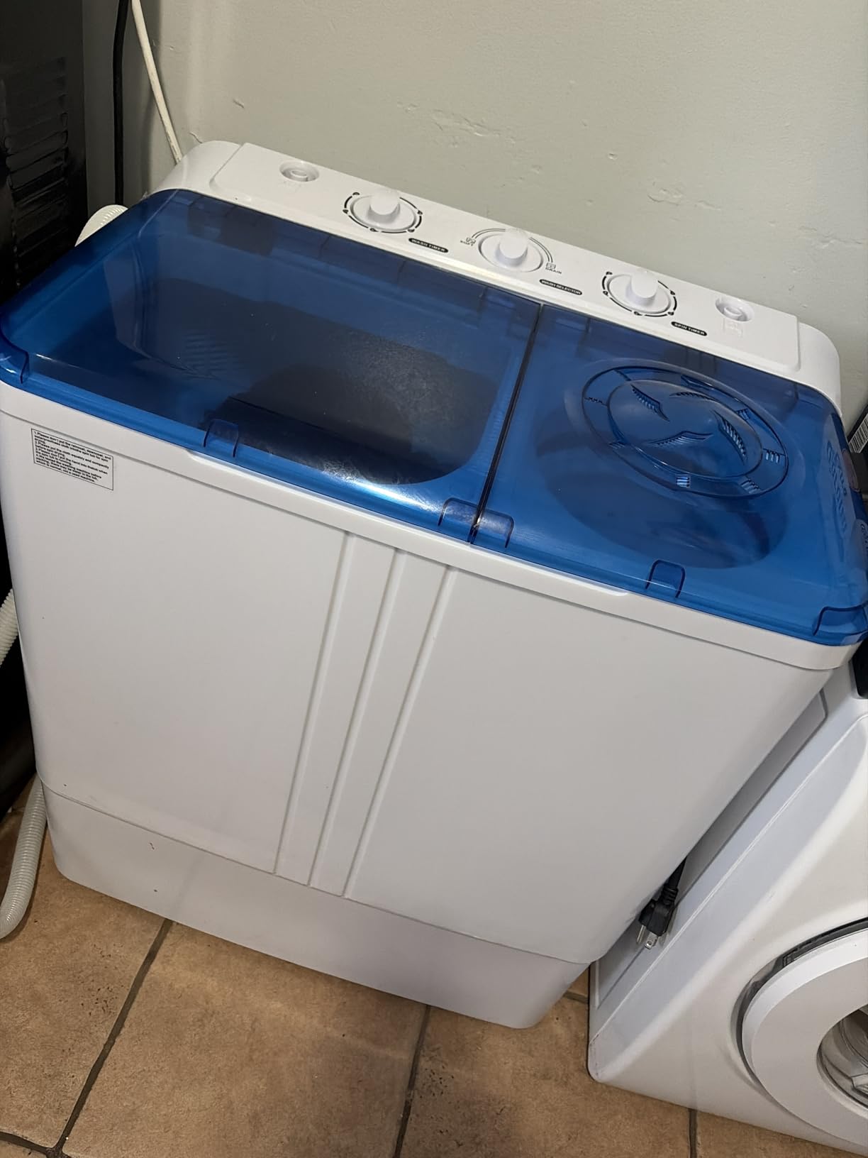Auertech Portable Washing Machine, 20lbs Twin Tub Washer Mini Compact Laundry Machine with Drain Pump, Semi-automatic 12lbs Washer 8lbs Spinner Combo for Dorms, Apartments, RVs customer photo 1