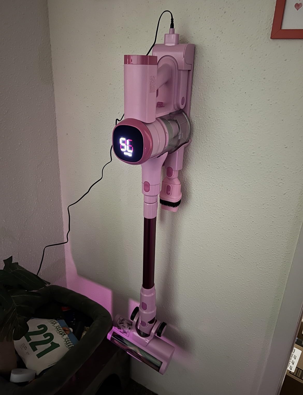 Tikom V500 Cordless Vacuum Cleaner for Home, 40000Pa/450W Stick Vacuum with LED Touch Screen, Charging Wall Dock, Anti-Tangle, Lightweight Handheld Vacuum for Pet Hair, Hard Floor, Carpet customer photo 1