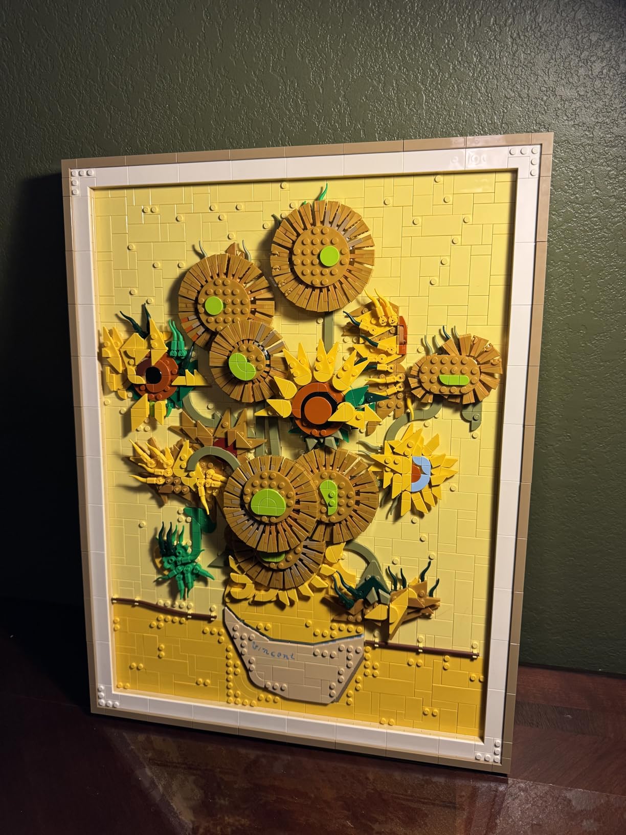 LEGO Art Vincent Van Gogh - Sunflowers Building Set (31215) - Brick Built Painting Home Decor customer photo 2