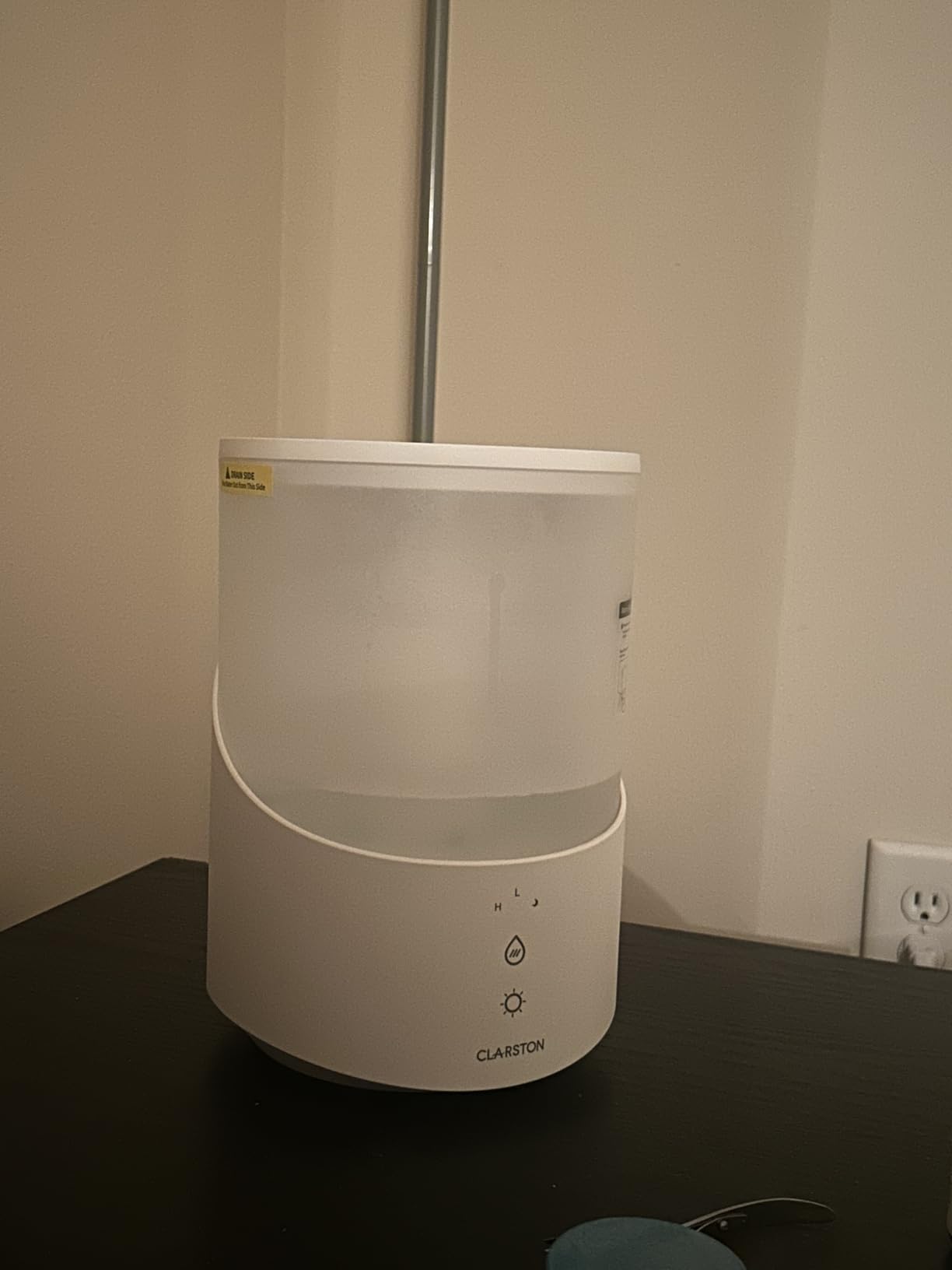 Clarston Humidifiers for Bedroom, 2L Cool Mist Humidifier, 24dB Quiet Sleep | 25H Runtime, Easy to Top Fill & Clean, Humidification for Baby Nursery & Plant, 360° Nozzle for Large Room, Nightlight, No BPA customer photo 2