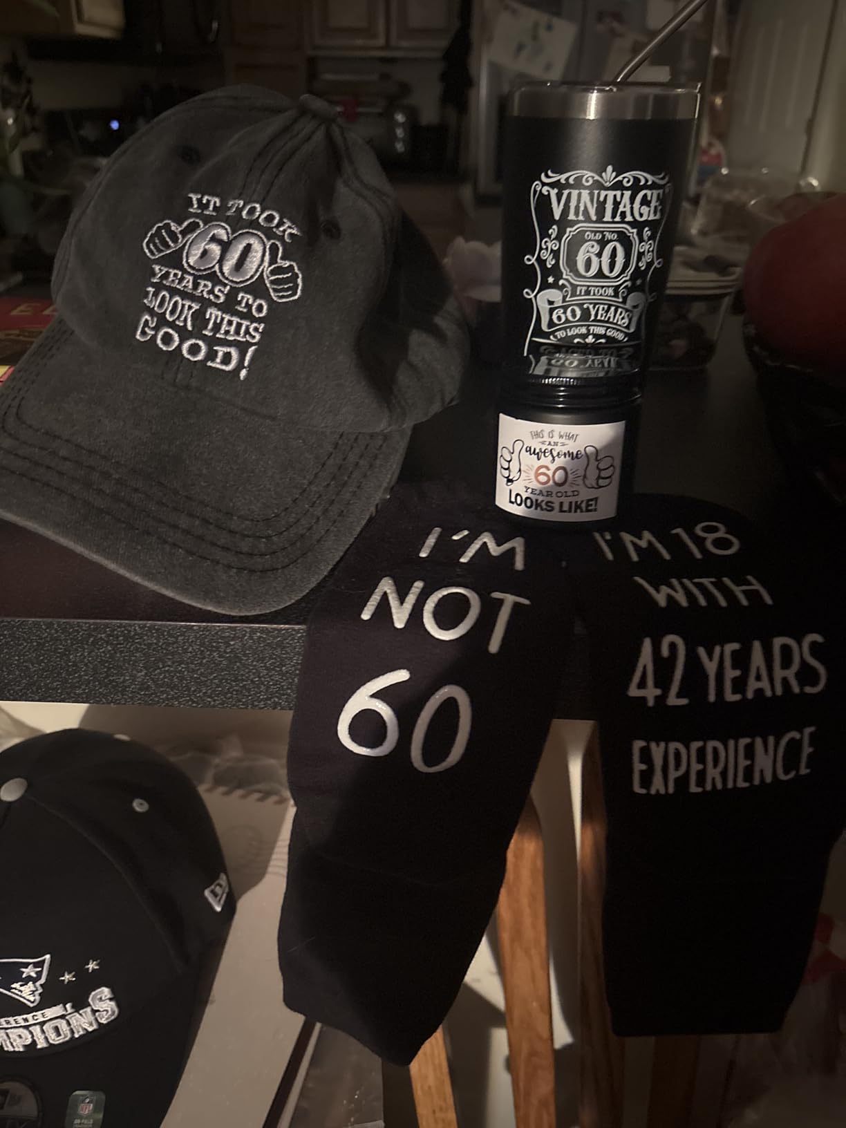 JTAMOHI 80th Birthday Gifts for Men, Unique 80 Year Old Birthday Gifts Box with 20 Oz Tumbler, Scented Candle, Socks, Baseball Cap, 80th Men Gifts for Husband, Dad, Grandpa, Friends customer photo 1
