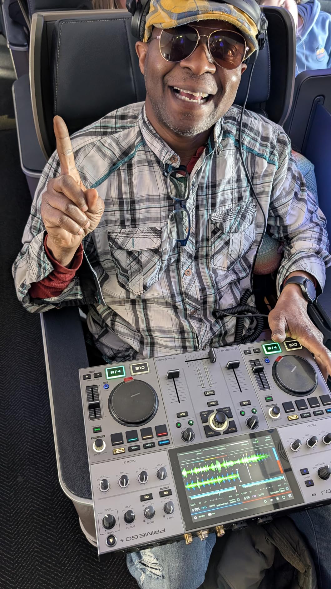 Denon DJ PRIME GO+ Standalone Portable DJ Controller | 2-Deck Mixer with Stem Separation, Wi-Fi, Bluetooth, Lighting Control, 7