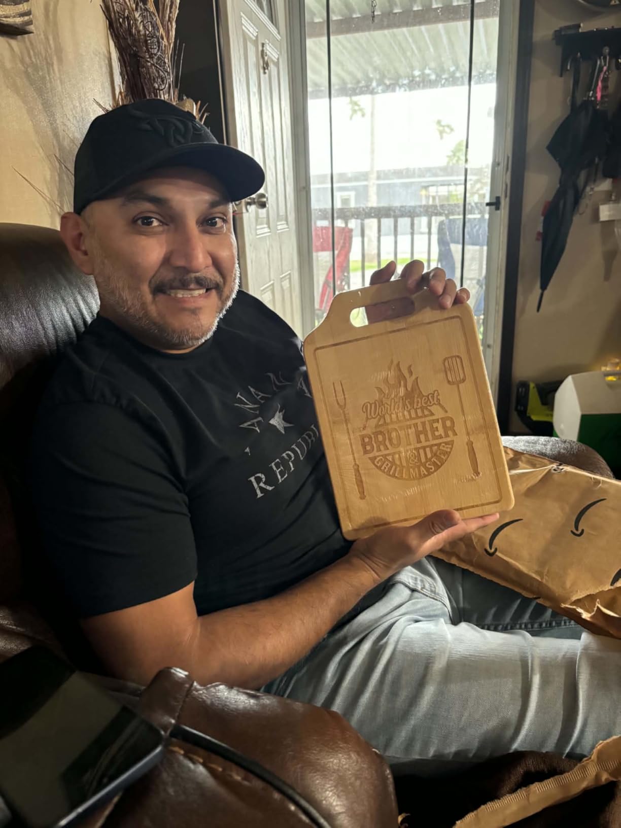 Brother Gifts for Brother Gifts Adult- Engraved Cutting Board customer photo 1