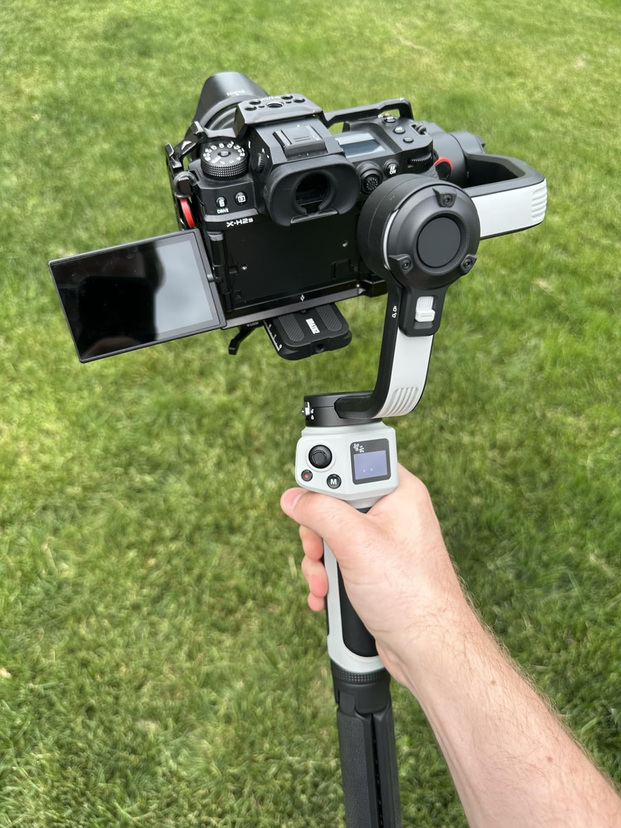 CINEPEER Crane 4E 3-Axis Camera Gimbal Stabilizer for Canon Sony | Extendable Sling Grip Native Vertical Shooting Handheld Camera Gimbal for Canon/Sony/Panasonic/Nikon customer photo 1