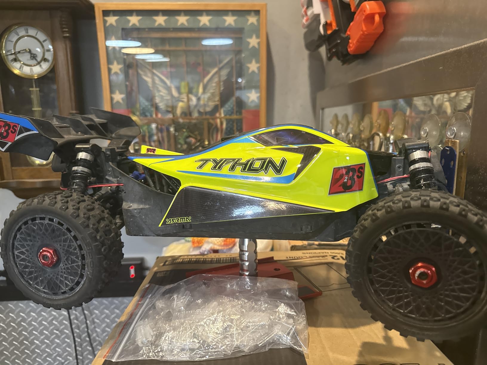 ARRMA RC Car 1/8 Typhon 4X4 223S BLX BRUSHLESS Buggy RTR (Battery and Charger Not Included) with DSC (Yellow), ARA4306V4T2 customer photo 2