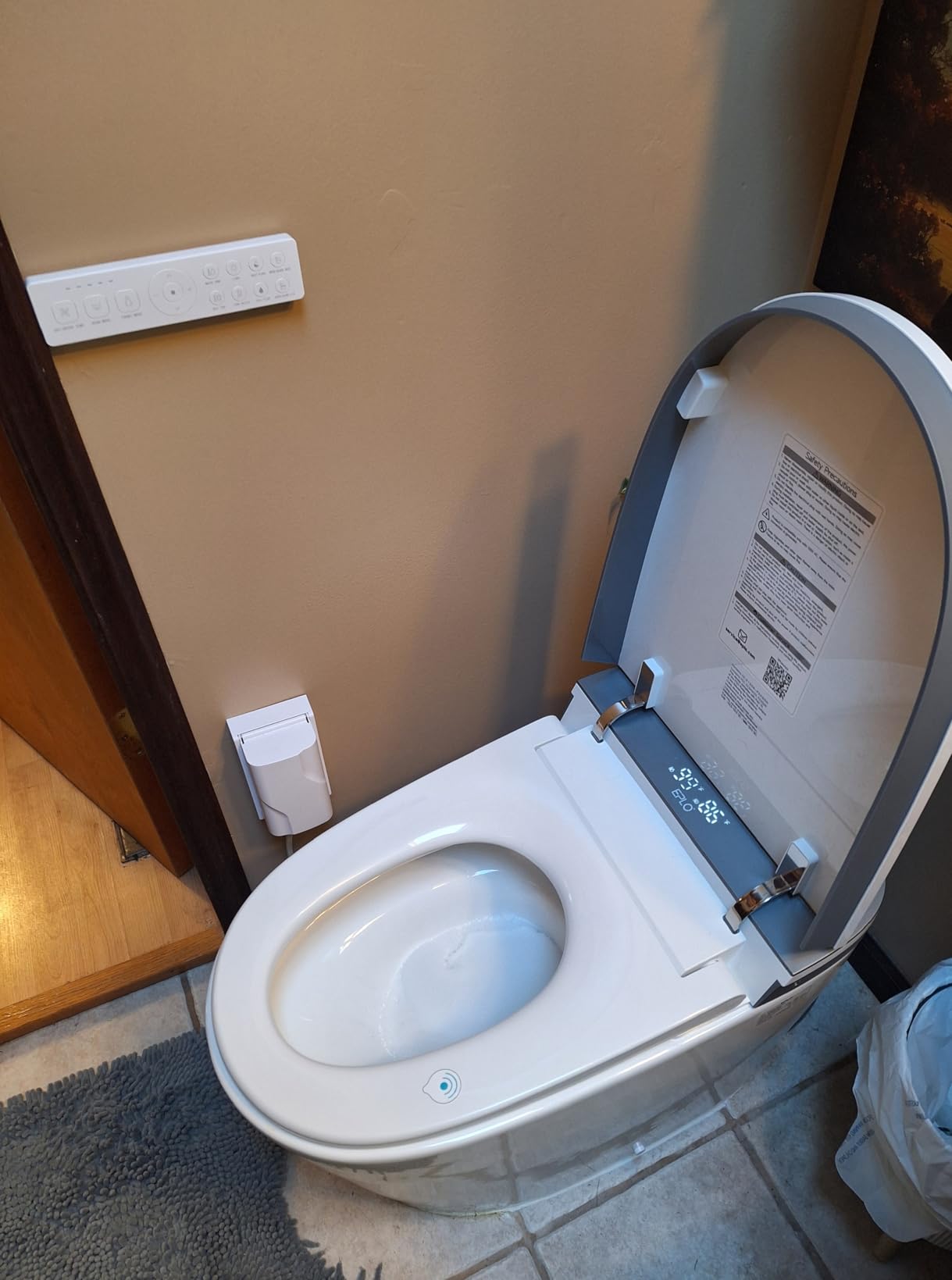 EPLO Smart Toilet Bidet with Auto Open Close, 1000 Gram MaP Flush Score, Foam Dispenser, ADA Comfort Height, Moving Dryer, Auto Flush, Heated Seat, One Piece Elongated Toilet with Tank Built in U8MAX customer photo 2