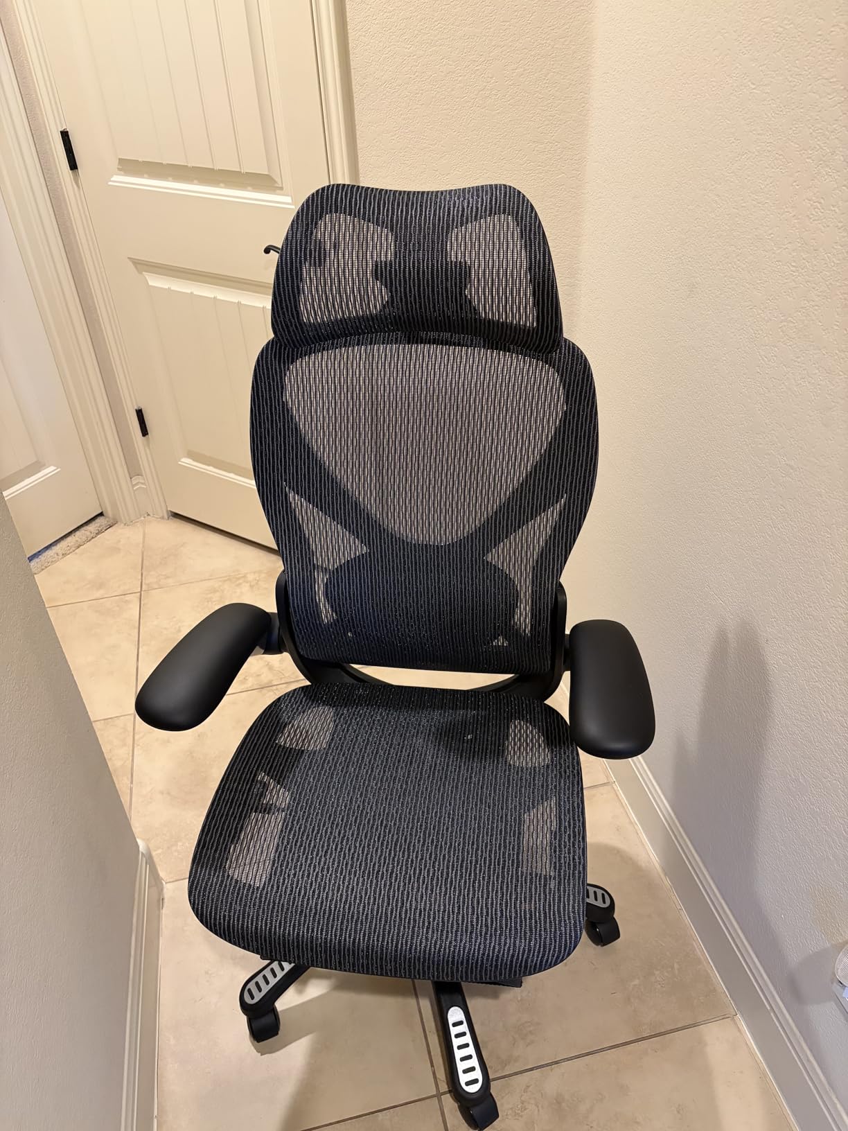 ELABEST X100 Ergonomic Mesh Office Chair with Footrest, Big and Tall Hone Desk Chair with 5D Flip-Up Arms, Adjustable 3D Lumbar Support, Gaming & Executive Computer Chairs customer photo 1