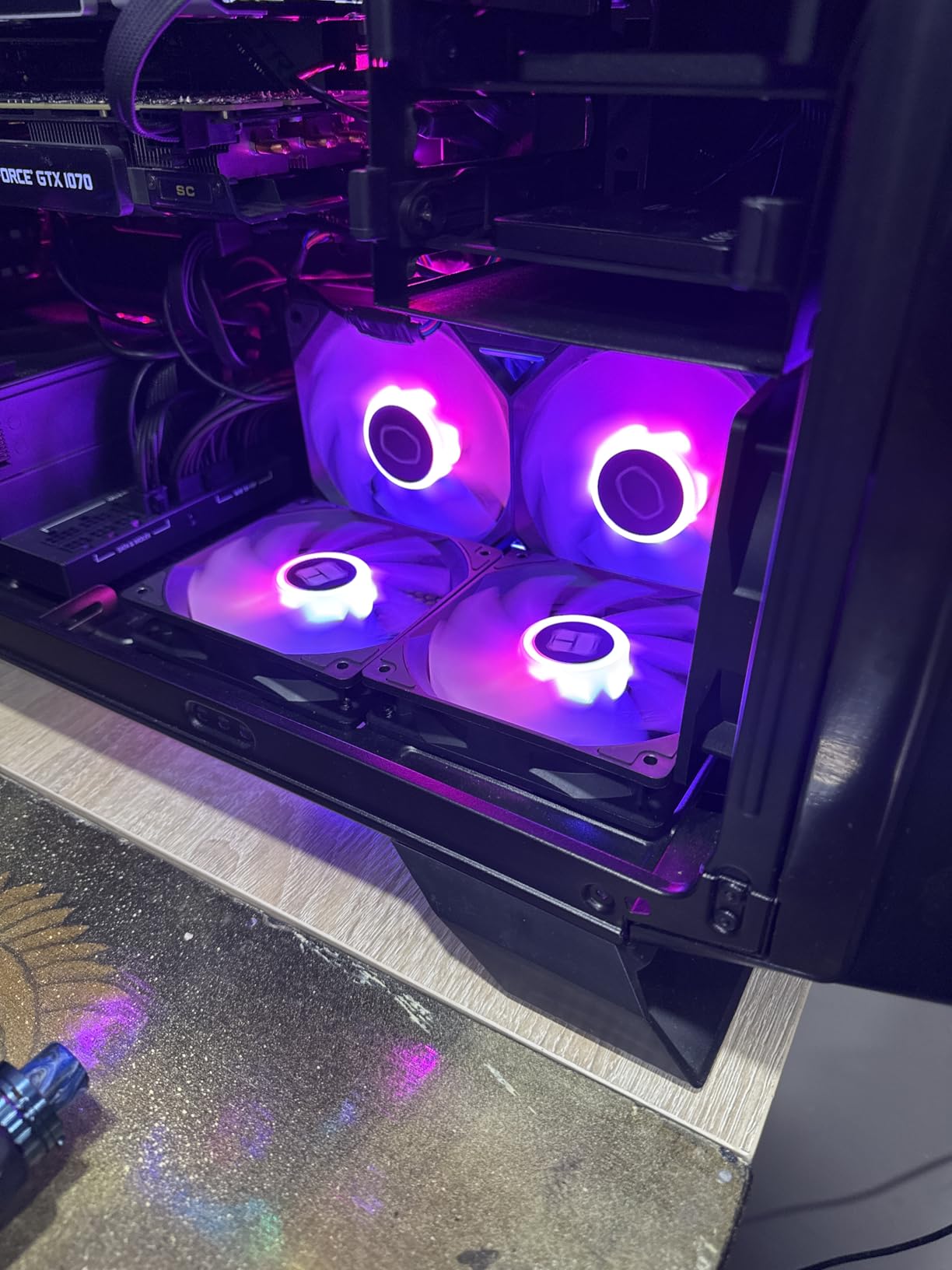 Cooler Master MF120 Lite 120mm PC Case Fan|Liquid Cooler|Air Cooler 3-Pack, 120mm aRGB Lighting, aRGB Splitter, Dynamic PWM 1,750 RPM, Air Balance Blades, Hybrid | PBT Frame customer photo 1