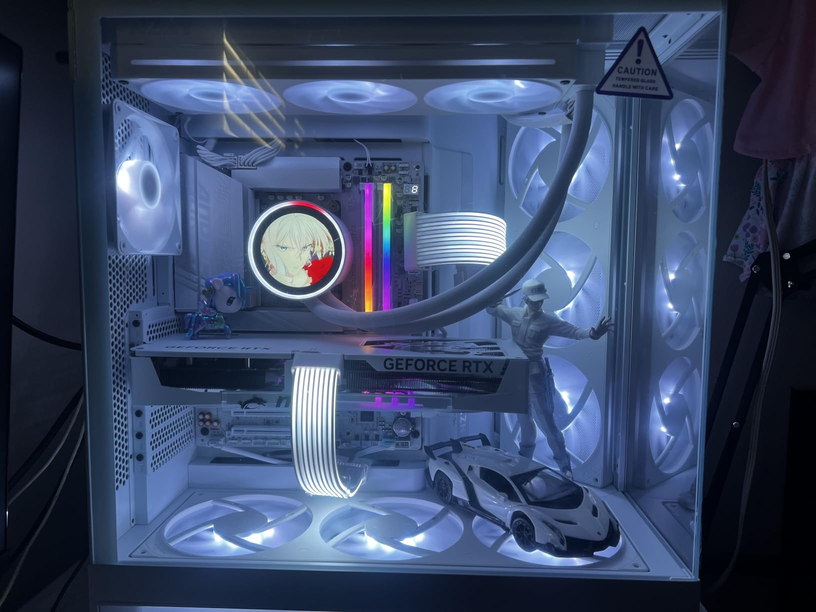 NZXT H9 Flow RGB+ - Dual-Chamber ATX PC Case - Black | Flagship dual-chamber case with 7 RGB fans and NZXT Control Hub pre-installed customer photo 1