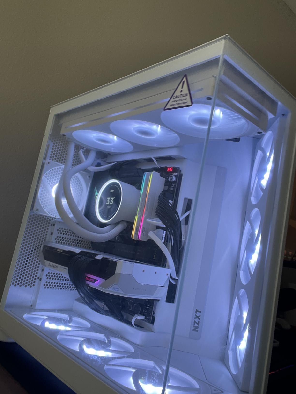 NZXT H9 Flow RGB+ - Dual-Chamber ATX PC Case - Black | Flagship dual-chamber case with 7 RGB fans and NZXT Control Hub pre-installed customer photo 2