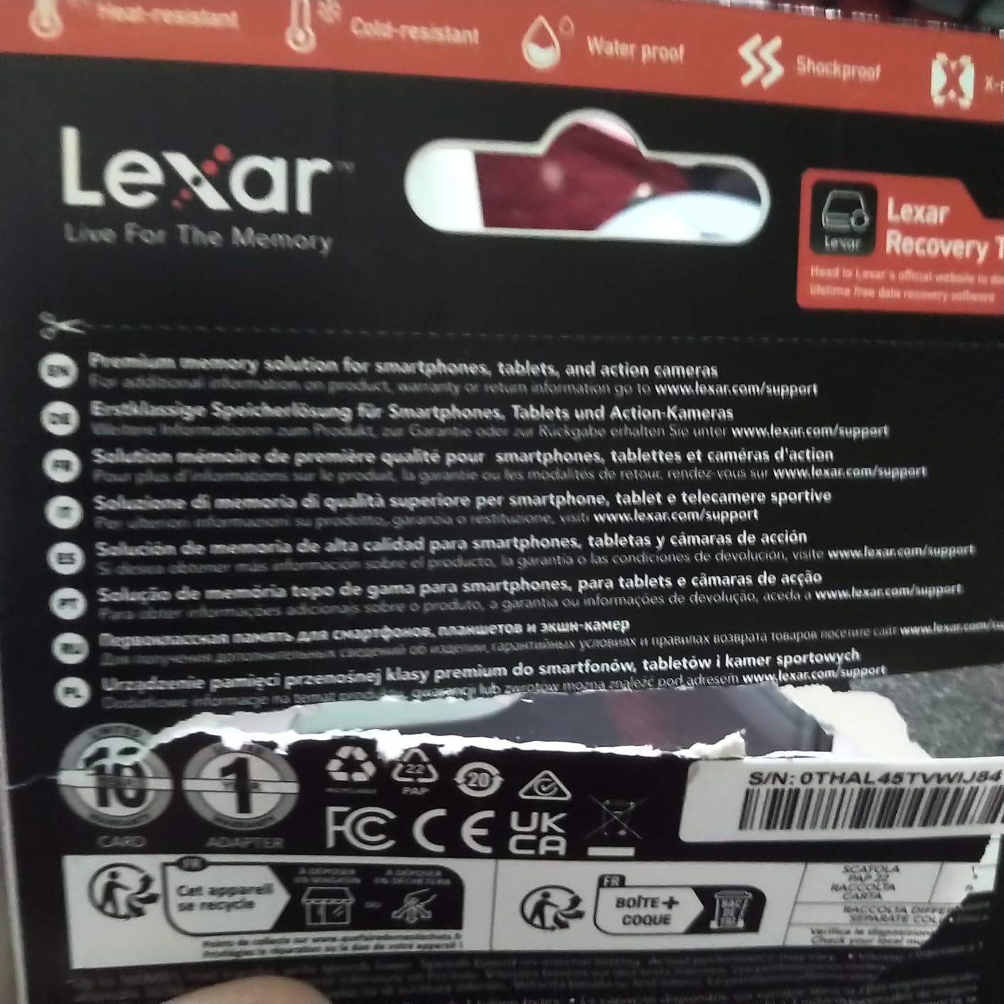 Lexar 1TB Blue Micro SD Card Up to 160MB/s microSDXC UHS-I Memory Card | C10, U3, A2, V30, Full HD, 4K UHD, High Speed TF Card with SD Adapter customer photo 2