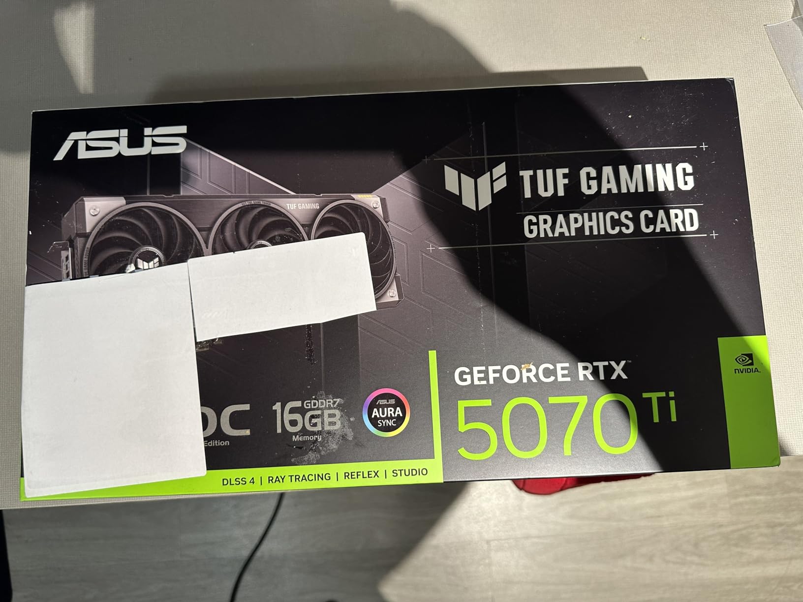 TUF Gaming GeForce RTX 5070 Ti 16GB GDDR7 OC Edition Graphics Card | PCIe 5.0, HDMI/DP 2.1, 3.125-slot, Military-grade Components, Protective PCB Coating, Axial-tech Fans customer photo 2
