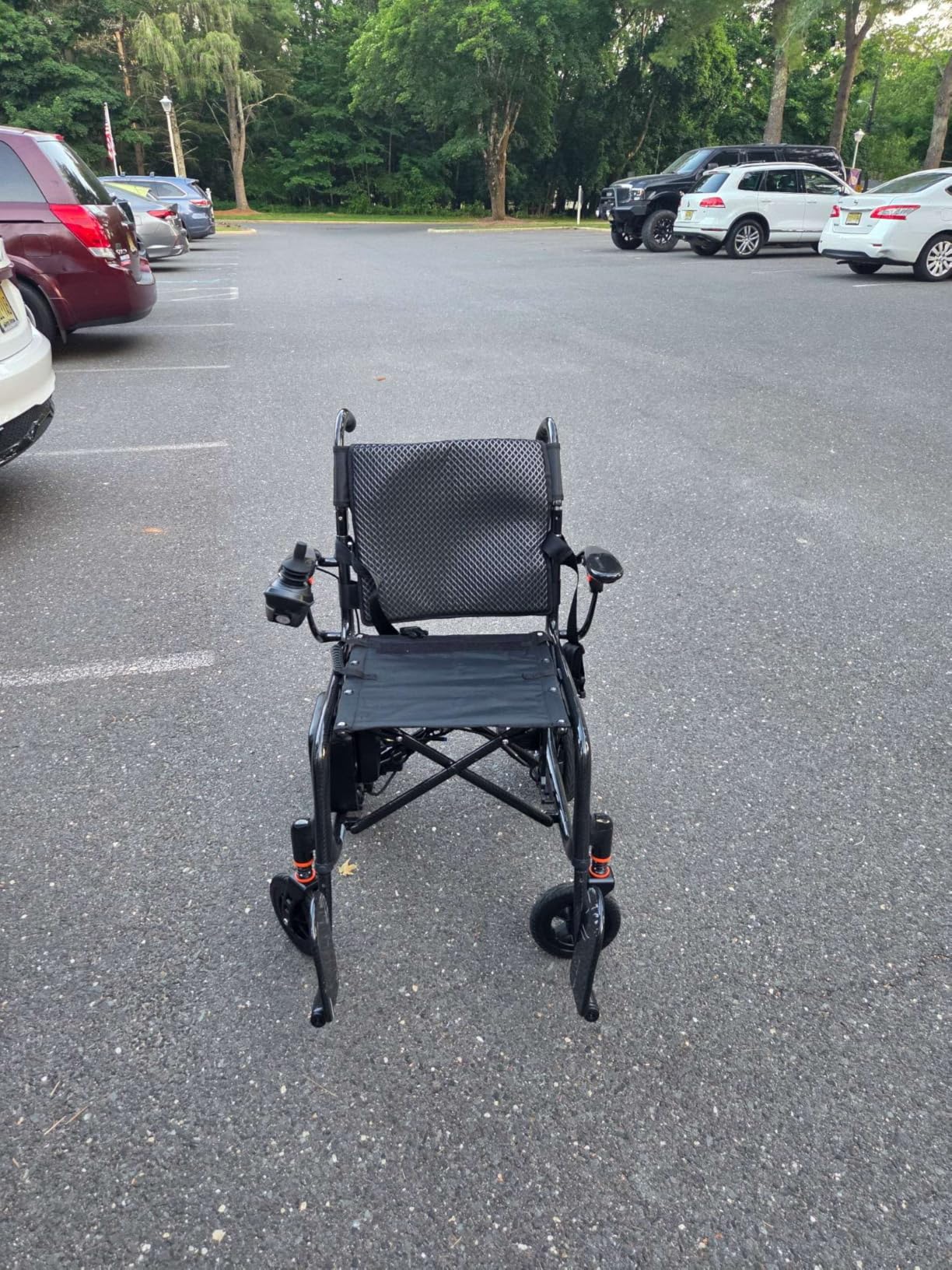 28lbs Ultralight 28 MI 100% Carbon Fiber Electric Wheelchairs | Travel Power Wheelchair for Adults, Foldable Motorized Wheelchairs with 2 Lithium Batteries, Airline Approved customer photo 1